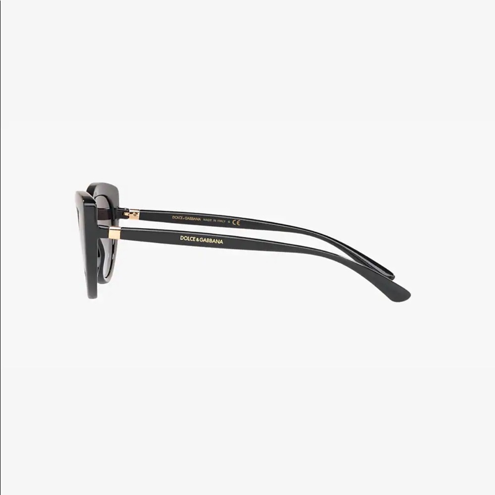 Dolce & Gabbana #6124 Black/ Light Grey Ombré lens Cat Eye Sunglasses - Picture 3 of 16